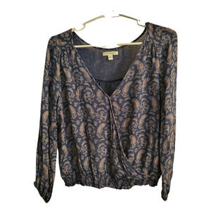 American Eagle Women’s Paisley Wrap Top- Medium